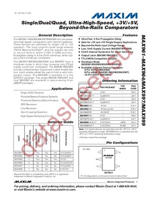 MAX962EUA datasheet  